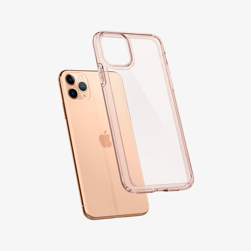 075CS27135 - iPhone 11 Pro Max Case Ultra Hybrid in crystal clear showing the back